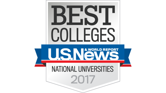 US News and World Report badge for a best colleges award